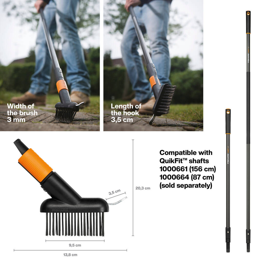 Szczotka do chodnika QuikFit Fiskars – wymiary